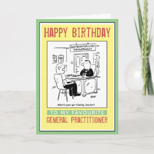 Glückwunsch zum Geburtstag eines General Practitio Karte