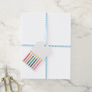 Glückwunsch zum Geburtstag Kerzen Kunsthandwerklic Geschenkanhänger