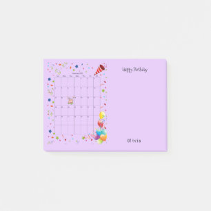 Glückwunsch zum Geburtstag September 2022 Post-it  Klebezettel