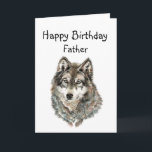 Glückwunsch zum Geburtstag Vater, Vater Spaß Wolf, Karte<br><div class="desc">Großartiges Bild für Vater,  Vater,  der Wölfe oder Tiere mit humorvollem Zitat über Loyalität und große Liebe,  mit heulen</div>