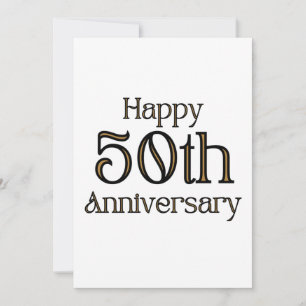 Glückwunsch zur 50. Hochzeitstag-Einladung Einladung