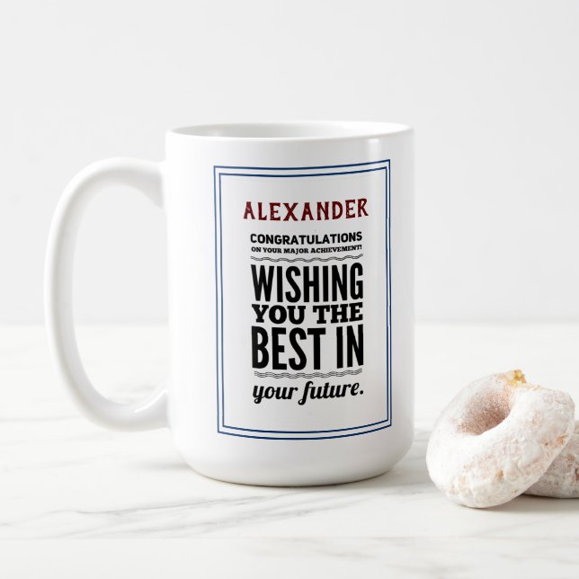 Glückwunsch zur Erzielung von Erfolg Kaffeetasse (Mit Donut)