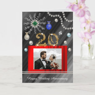 Glückwunsch zur Goldenen Hochzeit zum 20. Hochzeit Karte
