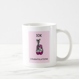 Glückwünsche 10K für weiblichen Läufer Kaffeetasse