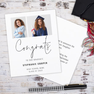 Glückwünsche 2 Foto 2022 Ankündigung von Abschlüss