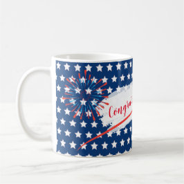 Glückwünsche 4. amerikanischer USA Flagge Julis Kaffeetasse