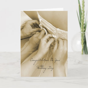 Glückwünsche an Ihrem Hochzeitstag Karte