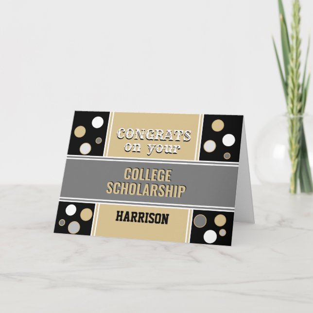Glückwünsche auf Uni Stipendienkarte! Karte (Vorderseite)