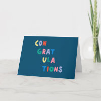 Glückwünsche | Farbenfrohe weißliche Typografie