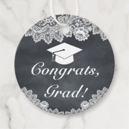 Glückwünsche für den Schwarzweiß-Abschluss Geschenkanhänger