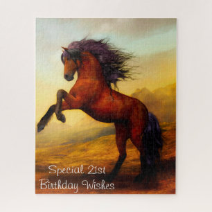 Glückwünsche zum 21. Geburtstag.