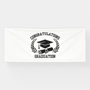 Glückwünsche Zum Abschluss 2.5x6 Vinyl Banner