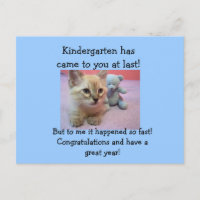 Glückwünsche zum Kindergartner.