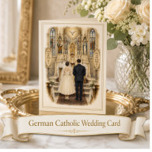 Glückwünsche zur deutschen katholischen Hochzeitsm