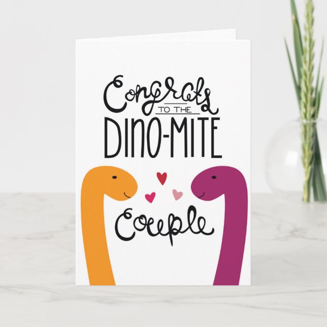 Glückwünsche zur Dino-Mite-Coupé-Karte Karte (Vorderseite)