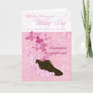 Glückwünsche zur Hochzeit von Neffe und neuer Ehef Karte