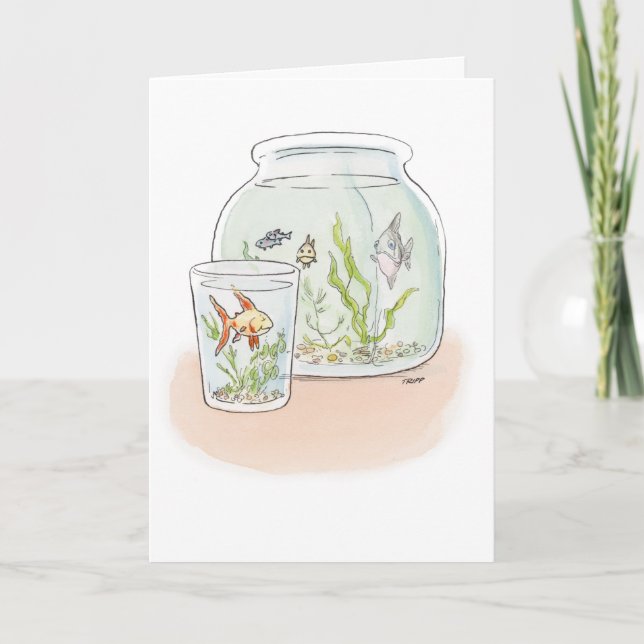 Glückwunschkarte für den Fisch Karte (Vorderseite)