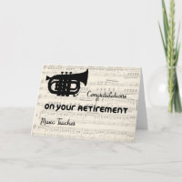 Glückwunschkarte für den Musiklehrer