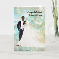 Glückwunschkarte für gemischte Hochzeit