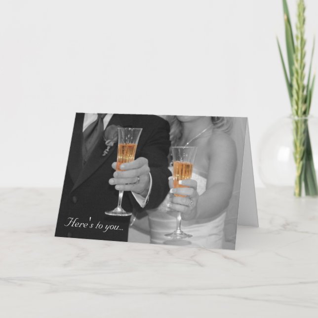 Glückwunschkarte für Hochzeiten Karte (Vorderseite)