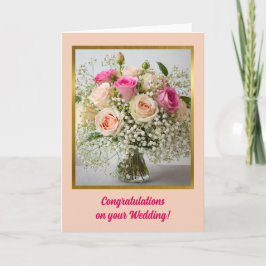 Glückwunschkarte für Hochzeiten Karte
