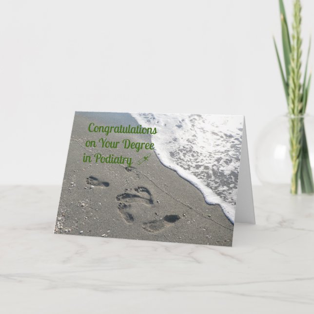 Glückwunschkarte für Studienabschluss Karte (Vorderseite)