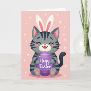 Glückwunschkarte für Tabby-Katze Karte