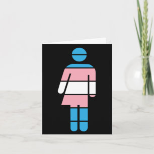 Glückwunschkarte für transgender Person Karte