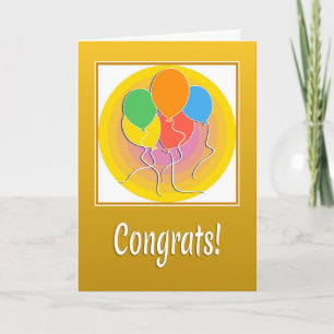 Glückwunschkarte mit Balloons Karte
