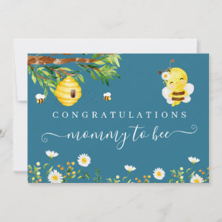 Glückwunschkarte Mommy to Bee Baby Einladung