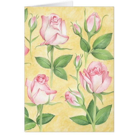 Glückwunschkarte Rosen Karte