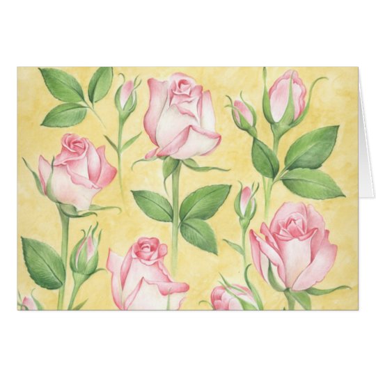 Glückwunschkarte Rosen Karte