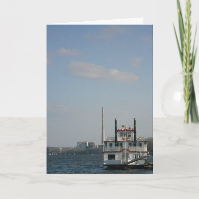 Glückwunschkarte "Stillwater Riverboat" Karte (Vorderseite)