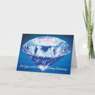 Glückwunschkarte zum 60. Hochzeitstag Diamantene H Karte