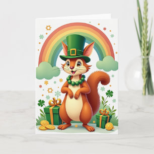 Glückwunschkarte zum Eichhörnchen Karte