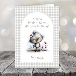 Glückwunschkarte zum Geburtstag für Vögel Karte