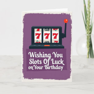 Glückwunschkarte zum Geburtstag 'Lucky Seven' Karte