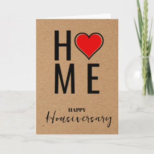 Glückwunschkarte zum Hausjubiläum Housiversary-Emp Karte