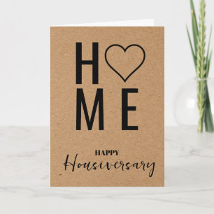 Glückwunschkarte zum Hausjubiläum Housiversary-Emp Karte