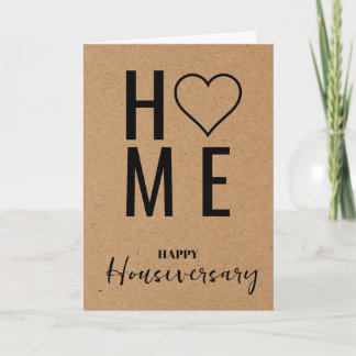 Glückwunschkarte zum Hausjubiläum Housiversary-Emp Karte