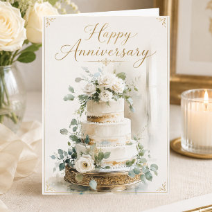 Glückwunschkarte zum Hochzeitstag Eleganter Blumen Karte