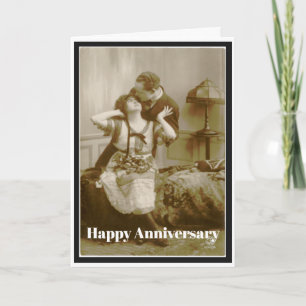Glückwunschkarte zum Hochzeitstag Vintage Lustig Karte