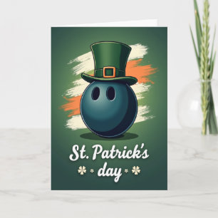 Glückwunschkarte zum St. Patrick's Day Bowling Karte