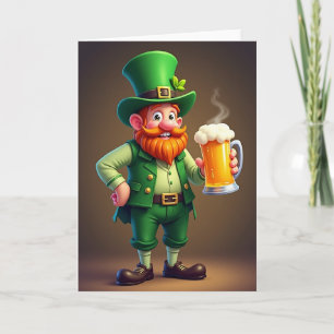 Glückwunschkarte zum St. Patrick's Day mit Leprech Karte