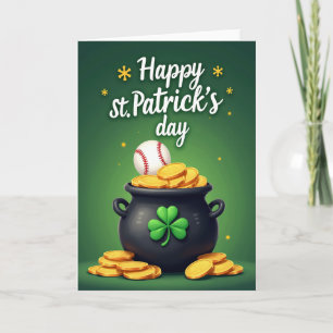 Glückwunschkarte zum St. Patrick's Day mit schwarz Karte