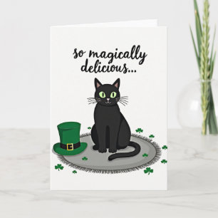 Glückwunschkarte zum St. Patrick's Day mit schwarz Karte