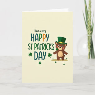 Glückwunschkarte zum St. Patrick's Day mit Shamroc Karte