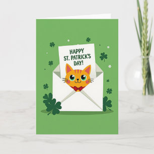 Glückwunschkarte zum St. Patrick's Day mit Shamroc Karte