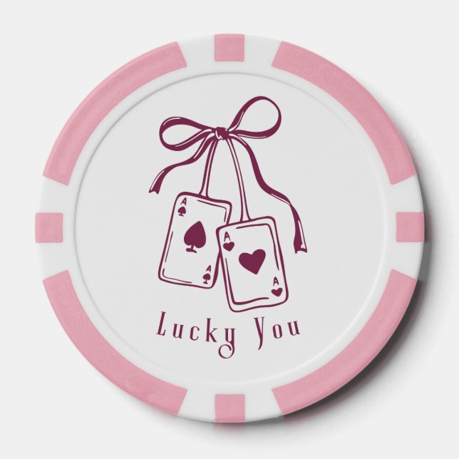 Glückwunschkarten bogen trendy pokerchips (Vorderseite)