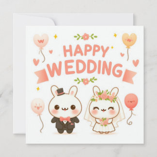 Glückwunschkarten zur Hochzeit  Karte